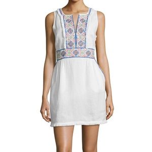 Calypso St. Barth White Linen Gamasa Shift Dress
